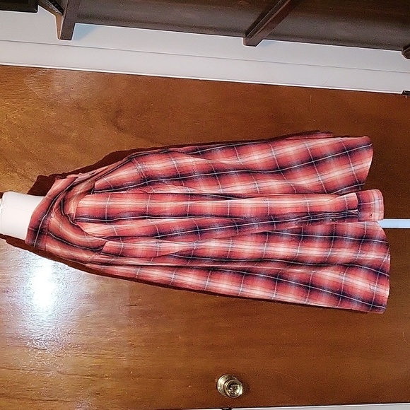 Nwot Ariat Real Plaid Button-up Side Buttons Womens Tunic Style Shirt Size Large - Picture 4 of 11